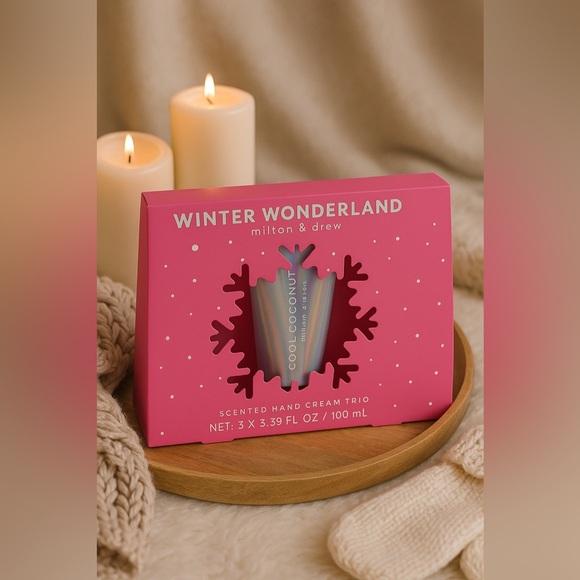 Milton & Drew Winter Wonderland HandCream Trio - New Holiday Gift Set - Picture 2 of 5